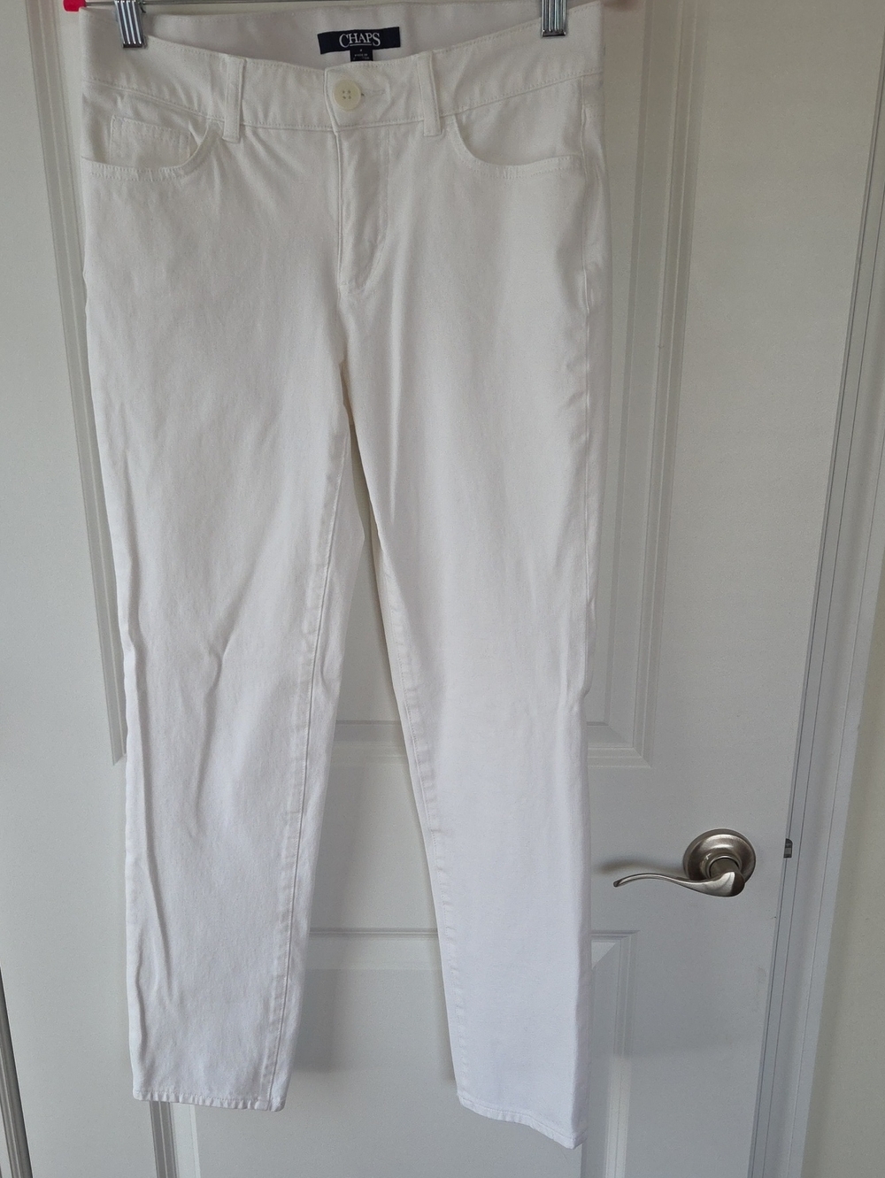 Chaps Women's White Skinny Jeans